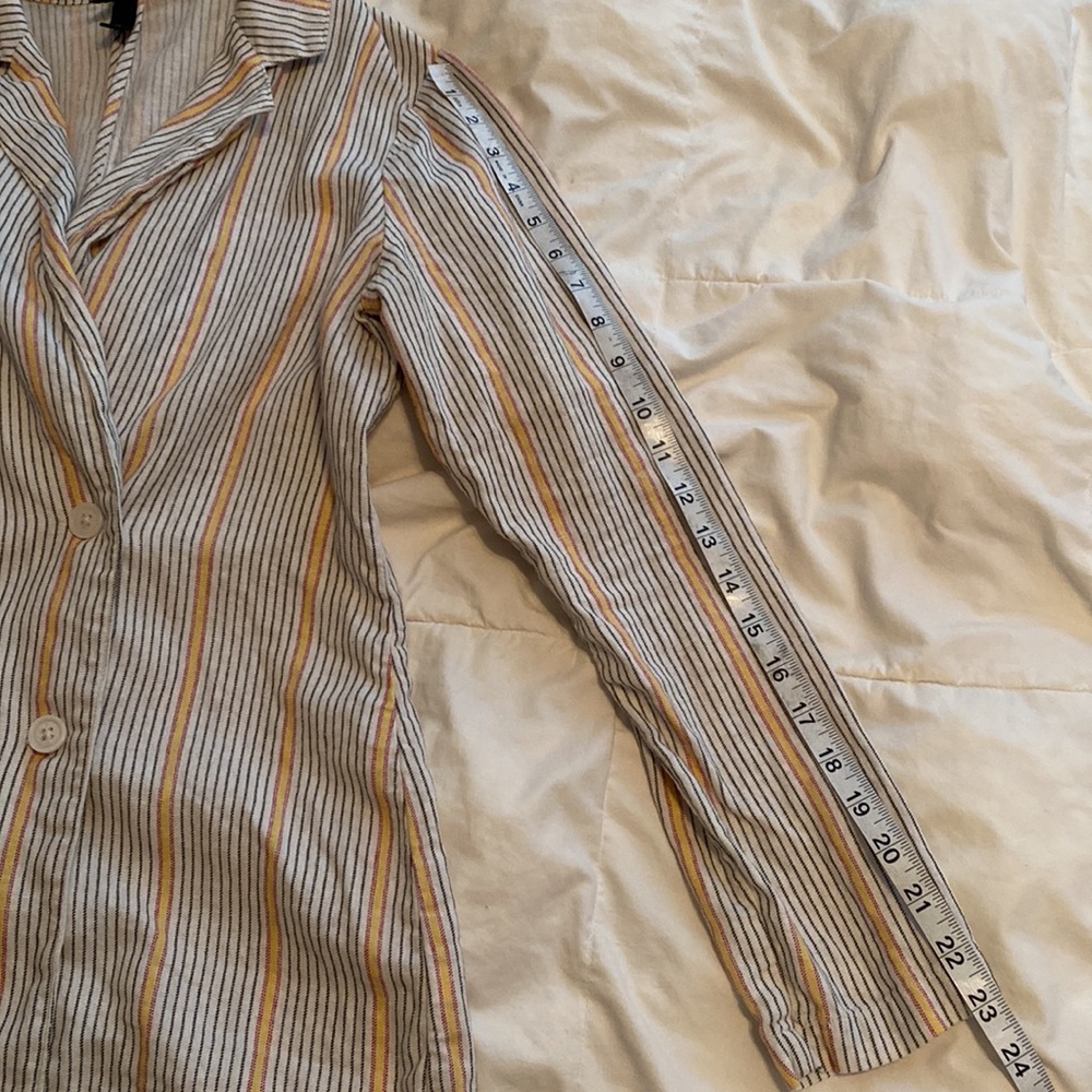 Linen Blend Wild Fable Lightweight Double Breasted Blazer Jacket Size XS - Picture 10 of 10